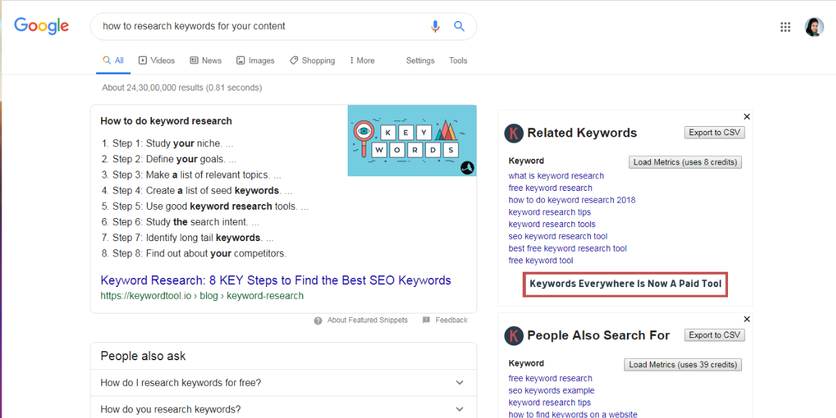 featured-snippet-on-google