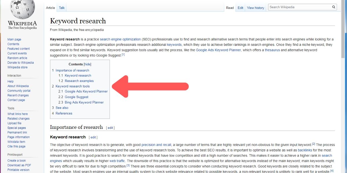 wikipedia-contents-section
