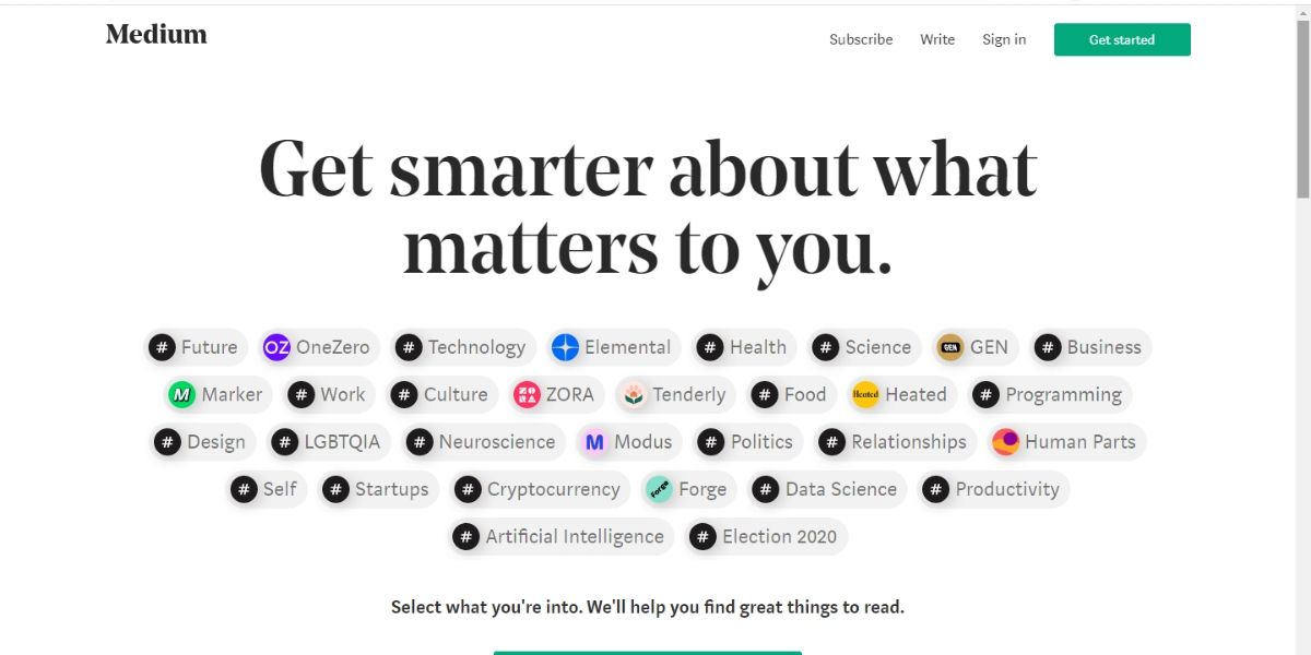 medium-website-screenshot