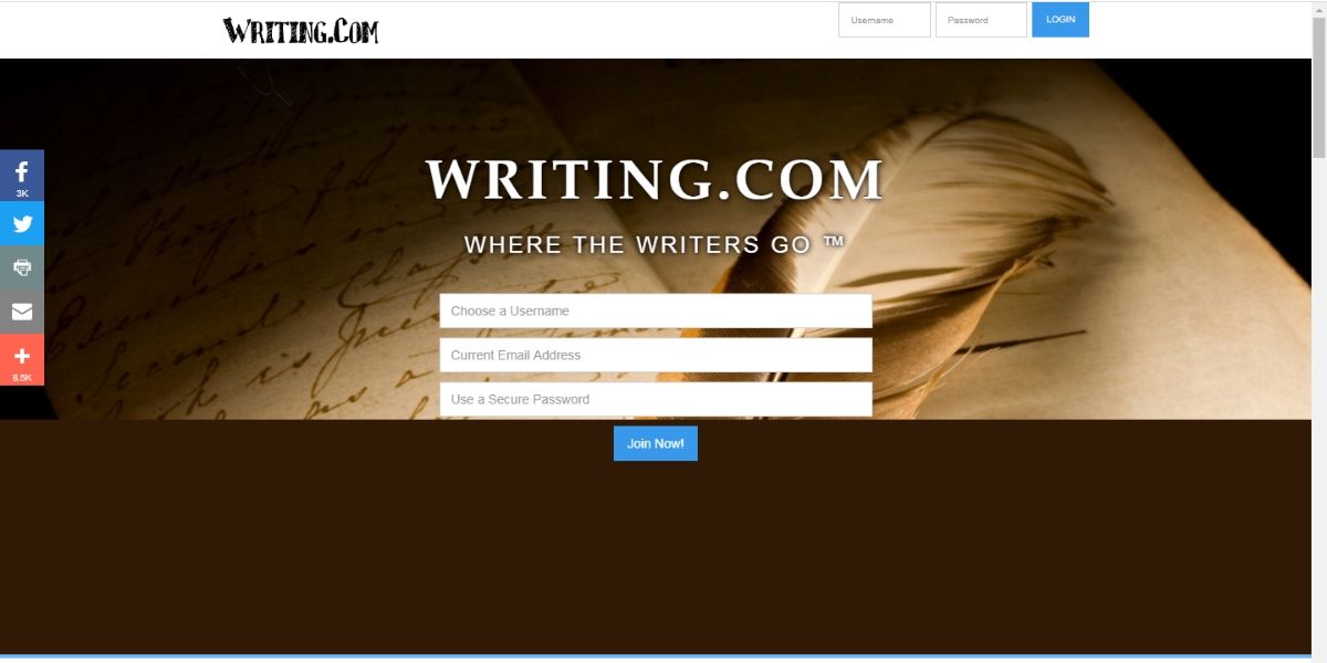 screenshot-online-writers-community