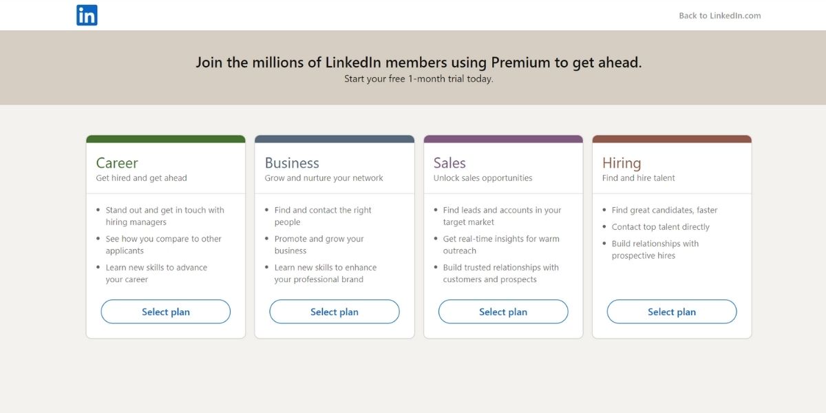 LinkedIn -sales-navigator-plans